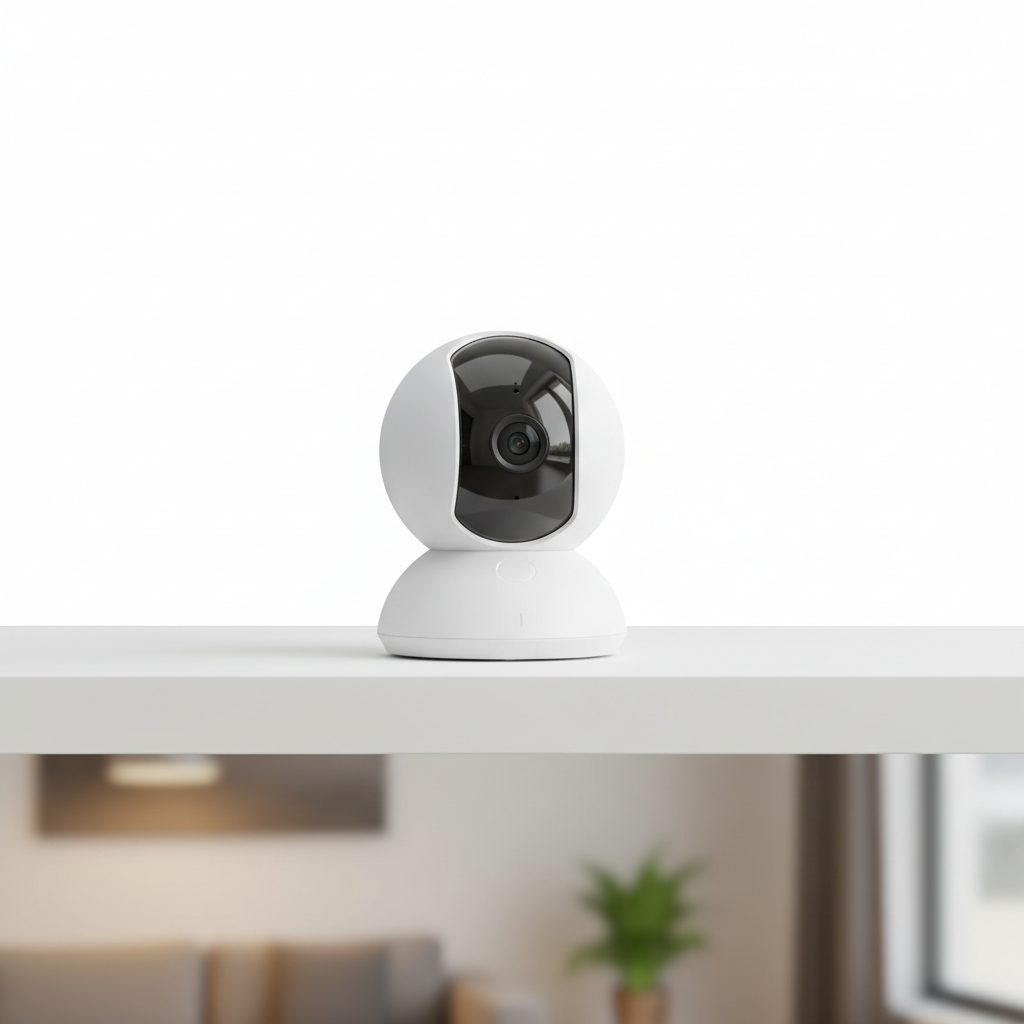Caméra WiFi 360 degrés avec vision nocturne pour surveillance intérieure