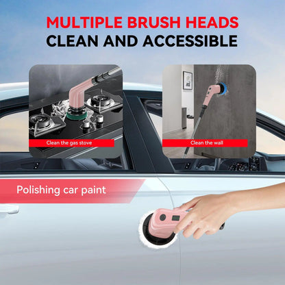 PowerClean™ – Brosse Électrique Sans Fil Multifonction (Nettoyage Ultra Rapide)