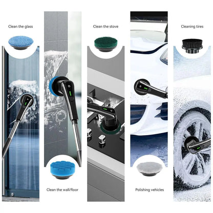PowerClean™ – Brosse Électrique Sans Fil Multifonction (Nettoyage Ultra Rapide)
