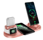 Station de Charge Sans Fil 6 en 1 – Chargeur Rapide pour iPhone, Montre & Plus