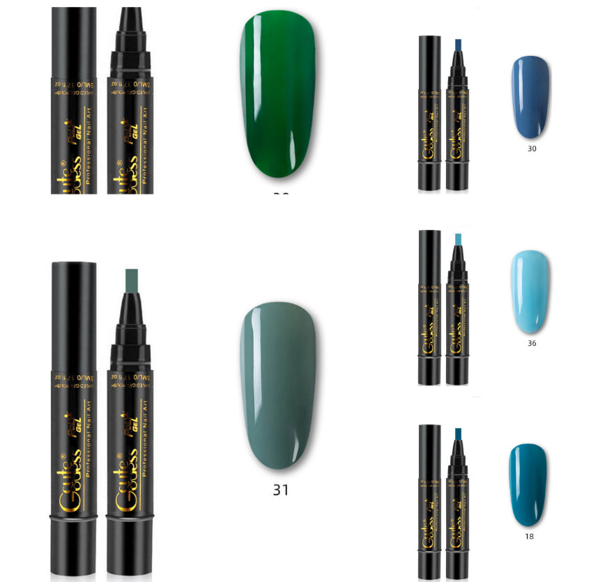 Stylo Gel 3 en 1 pour Ongles – Colle Photothérapie, Aimant & Effet Cat Eye