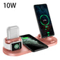 Station de Charge Sans Fil 6 en 1 – Chargeur Rapide pour iPhone, Montre & Plus