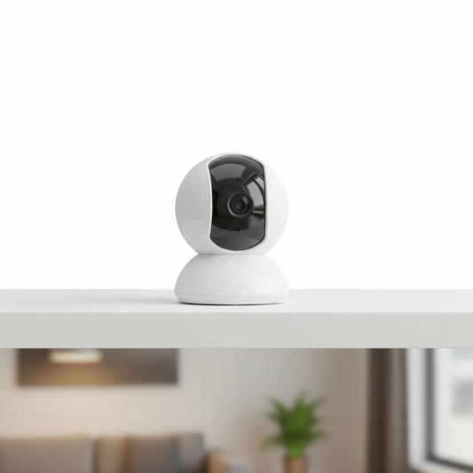 Caméra WiFi 360 degrés avec vision nocturne pour surveillance intérieure